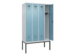 locker,HxBxD 2120x1200x500mm,4vak,vak B 300mm,cil.-slot,voetonderstel
