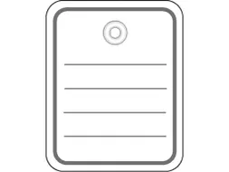 Herma 6820 Productlabel 40x50mm met oogje Wit zonder draad 1000 stuks