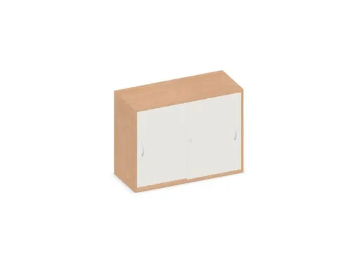 schuifdeurkast,HxBxD 770x1000x430mm,decor romp beuken,decor front wit