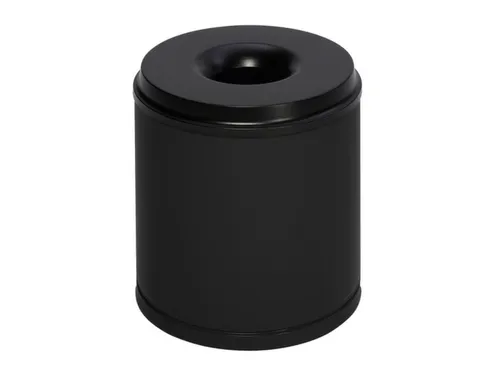 prullenmand zelfblussend 30 liter HxØ 390x375mm kop zwart