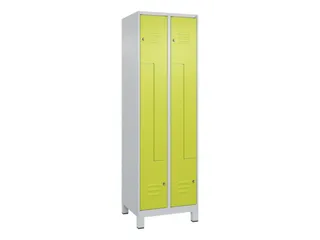 Z-garderobekast,HxBxD 1950x600x500mm,vak B 150/300mm,cil.-slot,voeten - 1