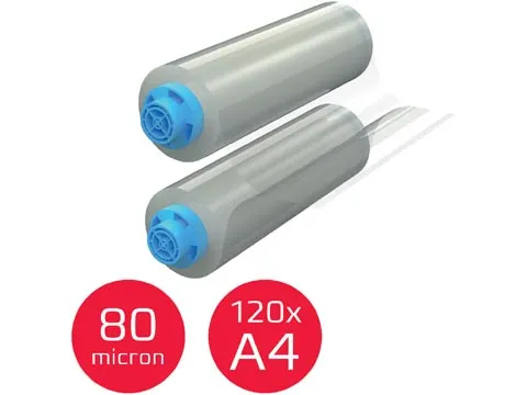rouleau de plastification rechargeable Velocity, 80 microns, brilliant