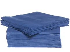 Cosy & Trendy servet 38x38cm blauw 2-laags, 40 stuks