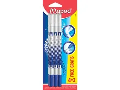 Inktuitwisser Blister 4 + 2 Stuks