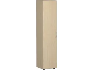 kantoorkast,HxBxD 1810x400x420mm,4xhouten vloer,5ordnerhoogte - 1
