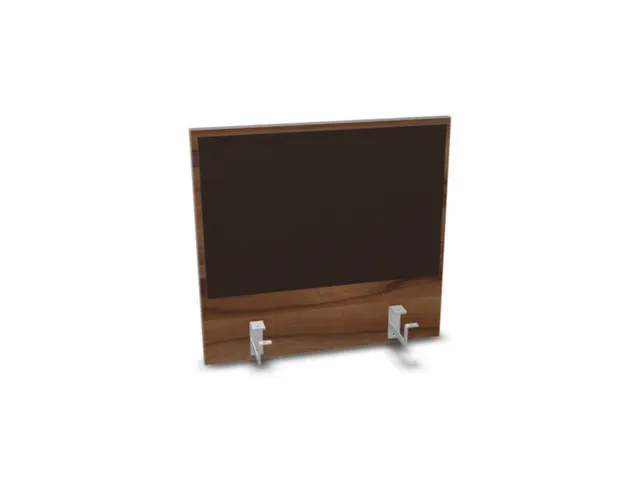 opzetpaneel bureau aanbouw achter NP-tiepolo nut BN2036-bruin 600mm