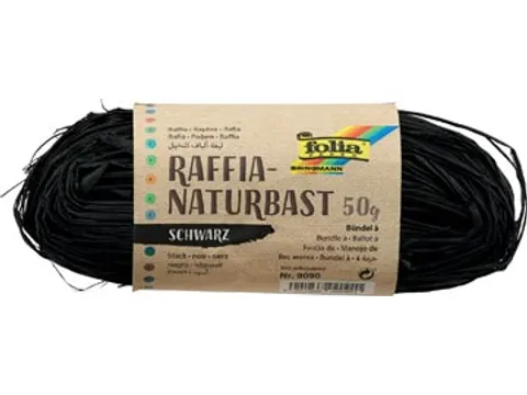 Folia raffia zwart