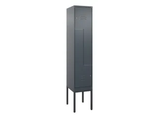 Z-garderobekast,HxBxD 2120x400x500mm,vak B 200/400mm,cil.-slot - 1