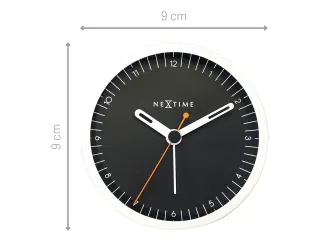 Wekker Nextime Small 9 cm zwart - 9