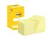 Memoblok Post-it 654 76x76mm geel 12 stuks
