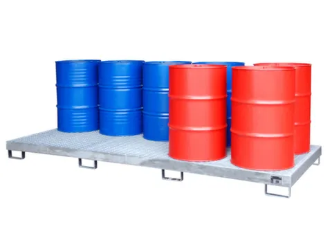 opvangbak,v. 10x200l vat,opvangvol. 280l,HxBxD 200x1300x3280mm