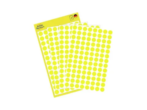 Etiket Avery Zweckform 3013 Rond Ø8mm Geel 416 Stuks