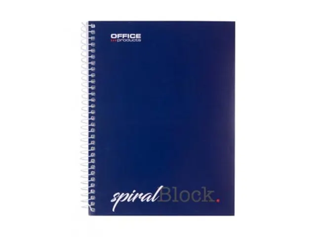 spiraalschrift A5 80 blad gelijnd donkerblauw