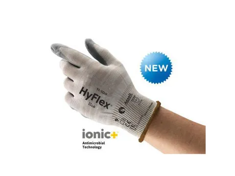 Ansell HyFlex 11-100 mechanische nylon handschoenen grijs maat 7 144 p