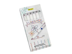 Fineliner Online 2-lijnen assorti doos à 6 stuks