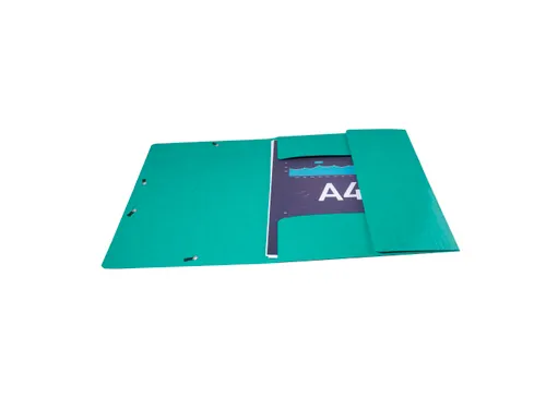 Iderama Elastomap 3 Kleppen Maxi Capacity 425gm2 A4 Groen karton