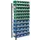 Bakkenstelling 2000x1000x400mm 56bakken PE groen/blauw vakl. 125kg