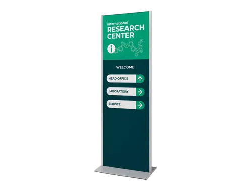 Totem Paneel+ Dubbelzijdige Display 70x200cm Zilver frame