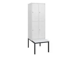 Dubbeldekse dekenkist,HxBxD 1950x600x815mm,2x2vak.,vak B 300mm
