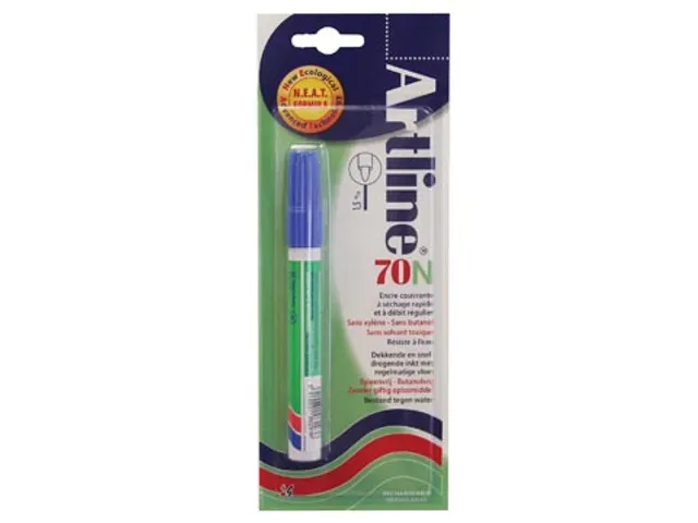 Permanent marker Artline 70 blauw (op blister)