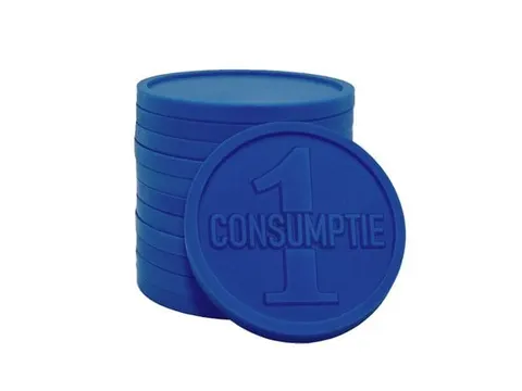 Consumptiemunt Combicraft blauw 750 stuks