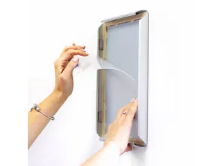 Kliklijst Scritto A4 Rechte Hoeken 25mm Zilver Aluminium / Kunststof - 7