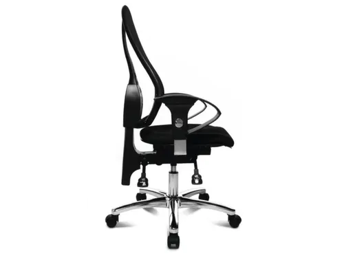 Draaistoel Zwart H X B X D 460-560X 480X 450Mm Netbekleding Rugleuning