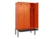 armoire vestiaire avec banc noir et blanc,HxlxP 2120x1200x815mm