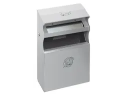 Combi-asbak Zilver 2/5 liter 540x300x140mm Overkapping Cilinderslot