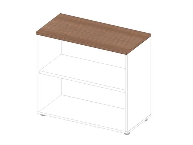 kantoorstelling HxBxD 815x900x450mm 2 OH 1xhouten vloer wit noten