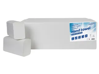 Handdoek Cleaninq I-vouw 2-laags 203x320mm 25x120 stuks wit - 1
