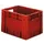 Euronorm Stapelkrat 270x400x300mm 23.3l Gesloten Rood
