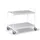 Tafelwagen Draagverm. 150kg Laadvl. Lxb 990x500mm 2 Etages Puurwit