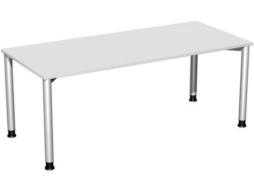 Bureau 4-Poot Ronde Buis Hxbxd 680-800X1800X800Mm Lichtgrijs