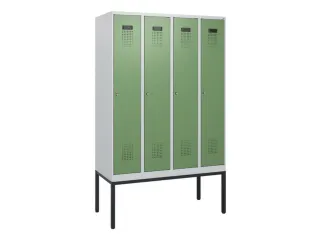 schoollocker,HxBxD 1950x1200x500mm,4vak,vak B 300mm,cil.-slot - 2