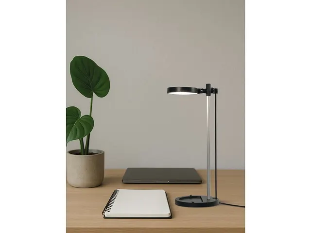 8200290 Bureaulamp MAULkit LED 4.000K dimbaar standvoet zwart zilver