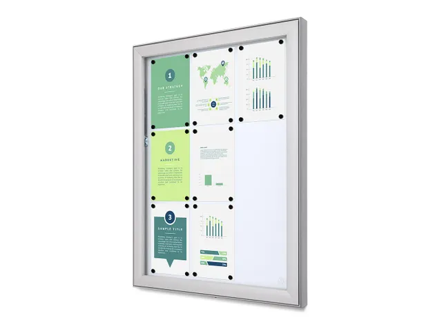 Outdoor Vergrendelbaar Notitiebord Deep Basic SCLE 9 x A4