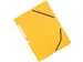 Elastomap A4 Met 3 Kleppen Karton Geel Voor 200 Vel Pak 10 Stuks