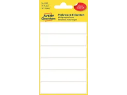 Etiket Avery Zweckform 3080 76x19mm wit 36 stuks