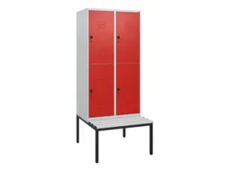 Dubbeldekse dekenkist,HxBxD 1950x800x815mm,2x2vak.,vak B 400mm