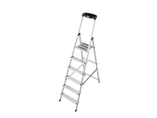 Lichte Universele Ladders Aluminium Kunststof 6treden H 1 27m - 3
