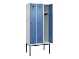 locker,HxBxD 2120x900x500mm,3vak,vak B 300mm,draaigrendel