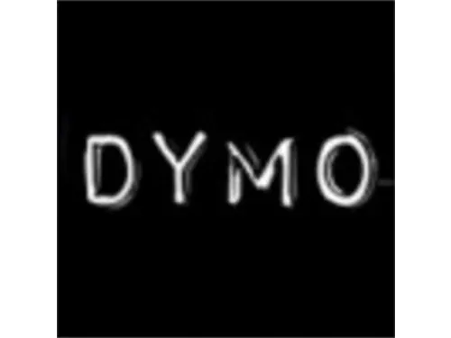 Labeltape Dymo rol 9mmx3M glossy vinyl prof zwart 520109