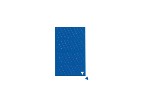 Symboles magnétiques Triangle 1x1cm 180 pièces Bleu