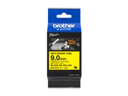 Brother HSe-621E krimpkous tapecassette zwart op geel 9mm