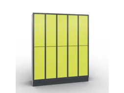 lockerkast draaigrendel 1800x1480x500mm 5x2vakken RAL7021 RDS1108060