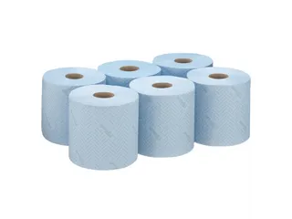 Poetsrol WypAll L10 1-laags 19,5x304m 800vel blauw 7255 - 3