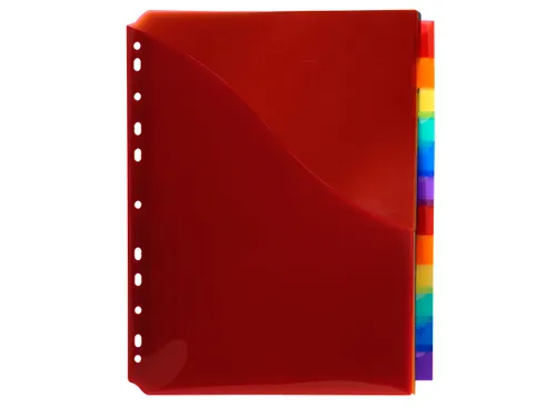 Tabbladen PP A4+ L-m ap + etiket 12 tabs