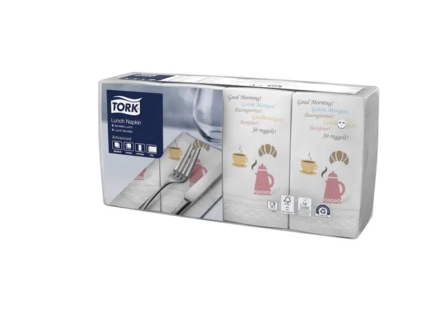Tork 477302 Lunchservet Good Morning 33x33cm