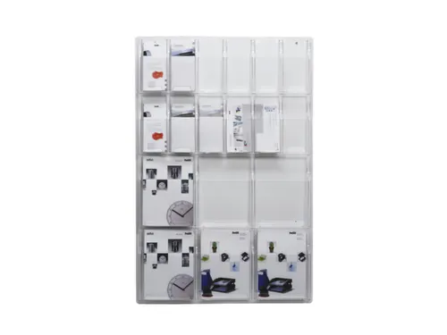 wandfolderhouder HxBxD 1157x766x51mm 6xDIN A4/12xDIN lang transparant